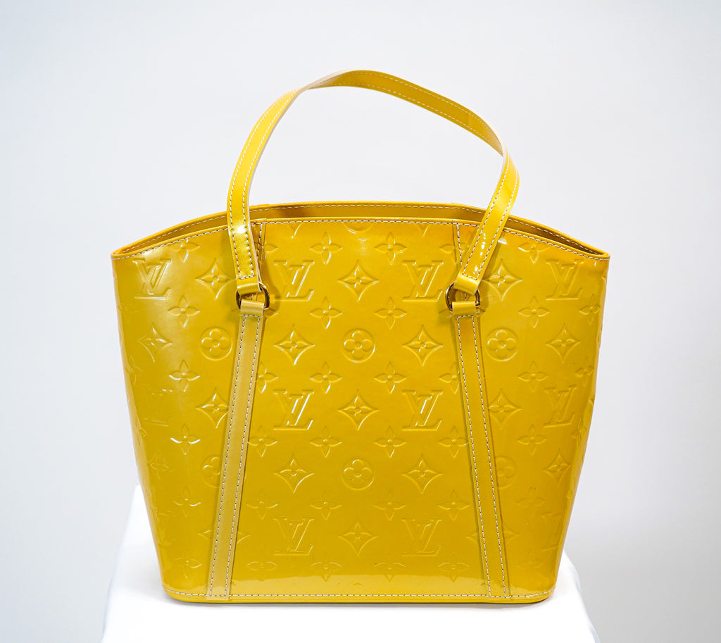Louis Vuitton Vernis Bellevue GM Tote (Yellow)