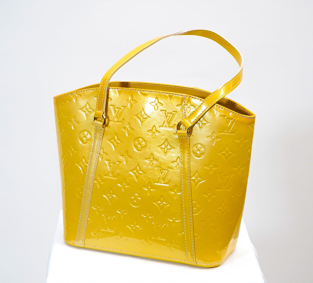 Louis Vuitton Vernis Bellevue GM Tote (Yellow)
