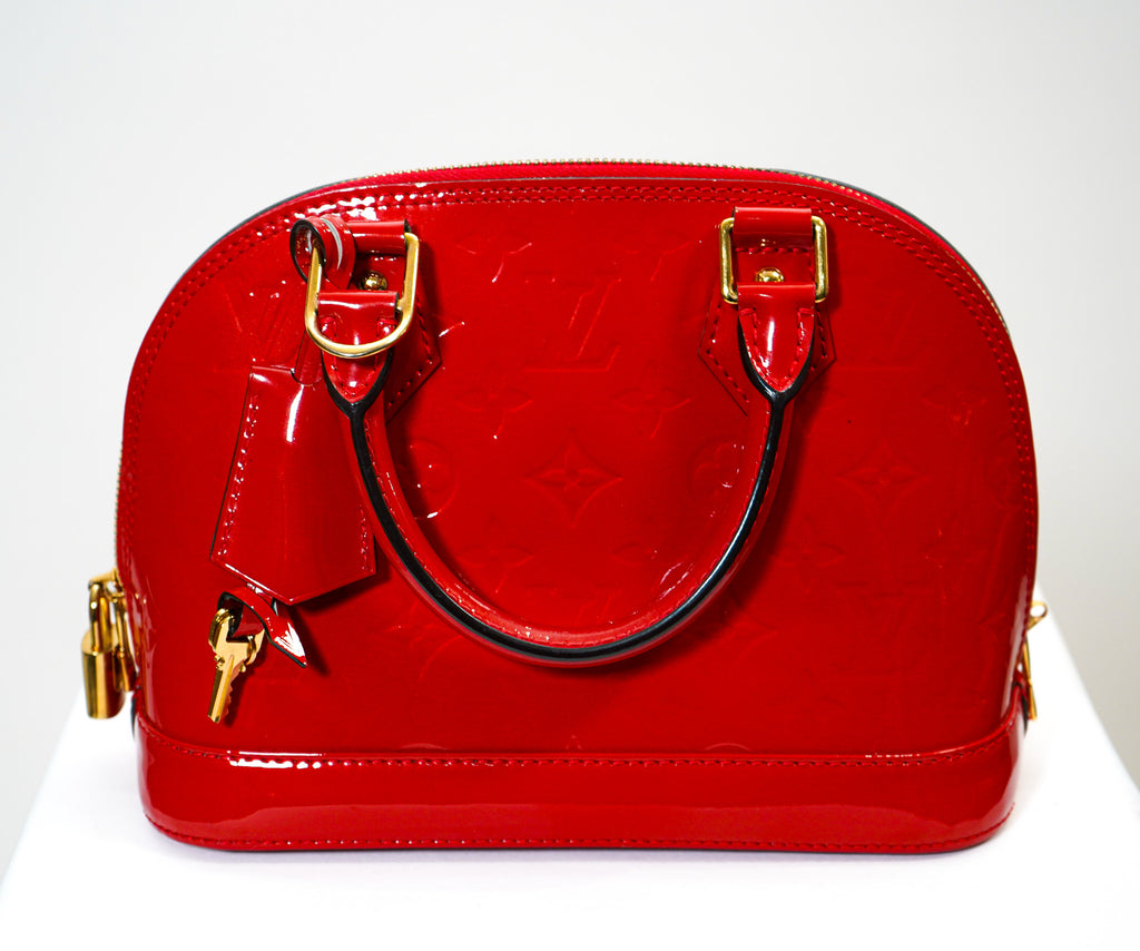 Louis Vuitton Alma BB - Vernis Patent Leather (Red)