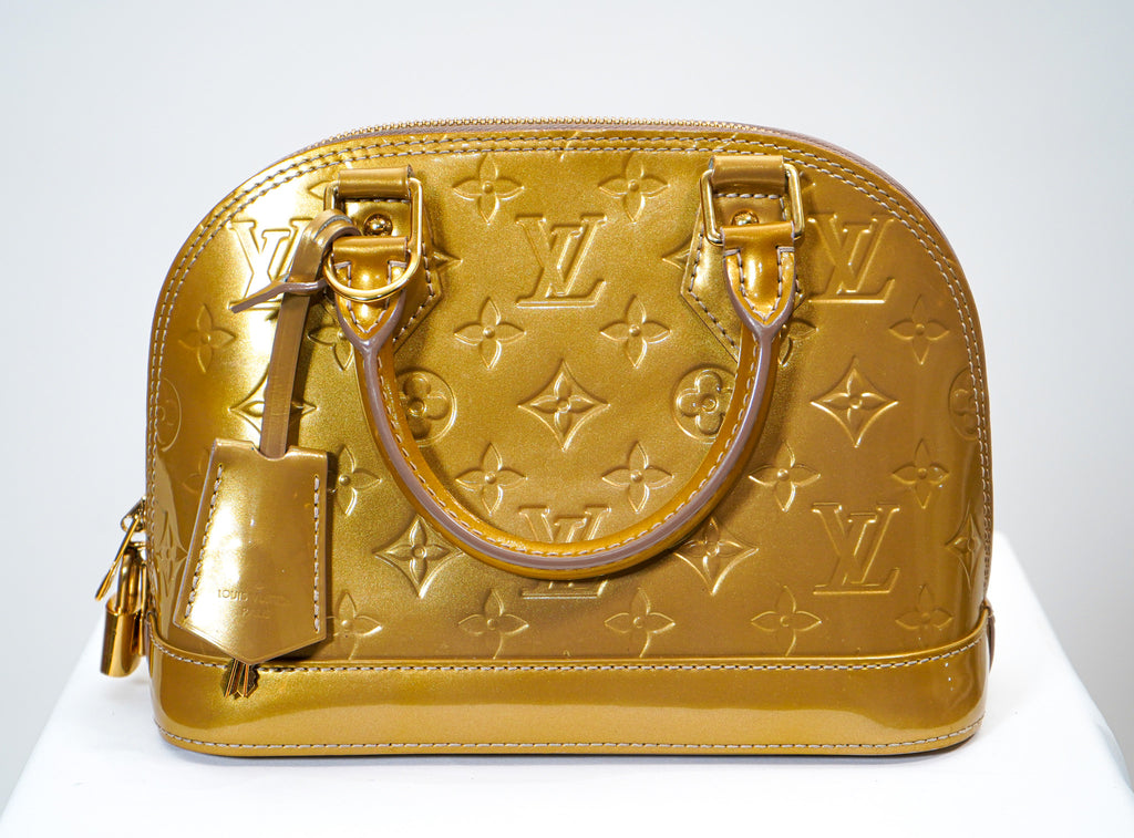 Louis Vuitton Alma BB - Vernis Patent Leather (Gold)