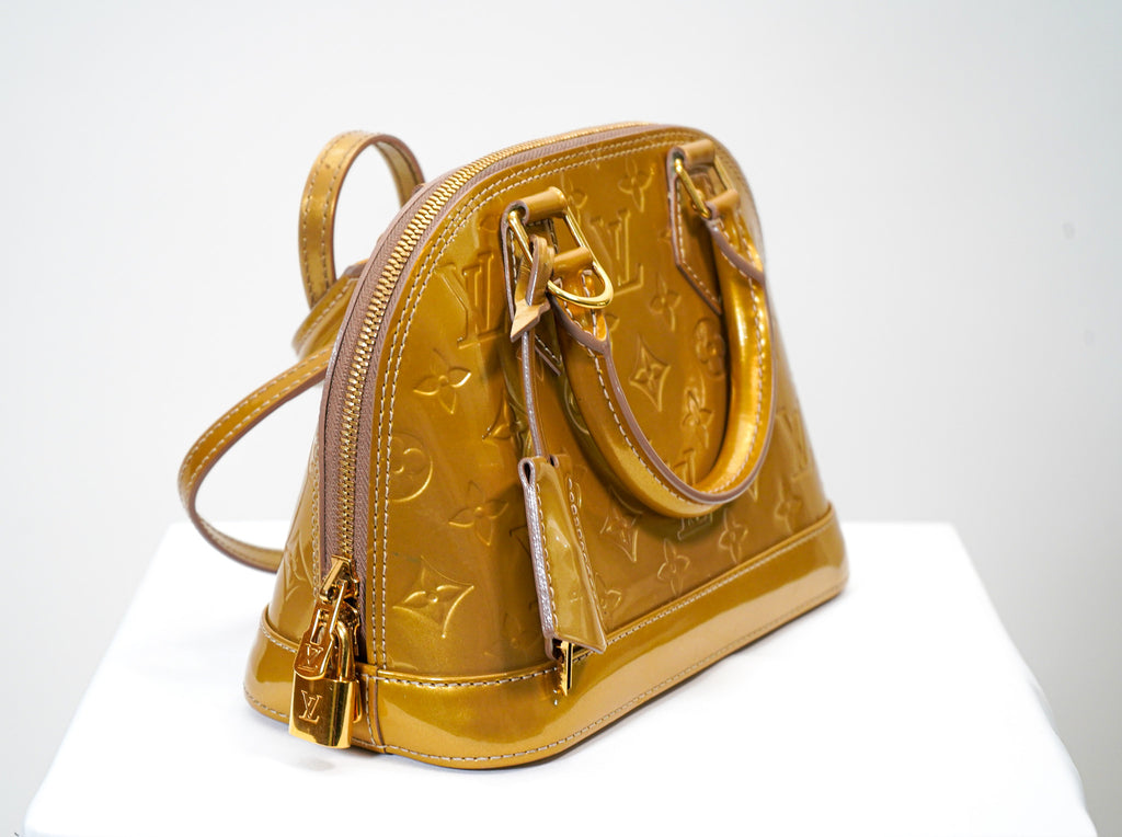 Louis Vuitton Alma BB - Vernis Patent Leather (Gold)