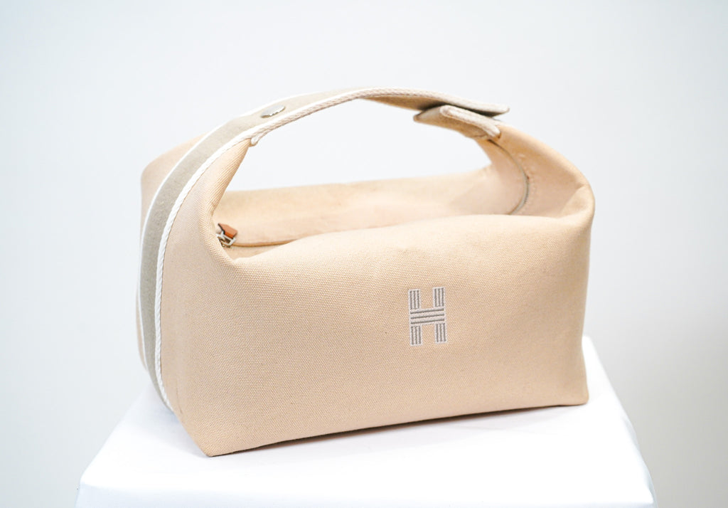 Hermès Canvas Pouch (Cream)
