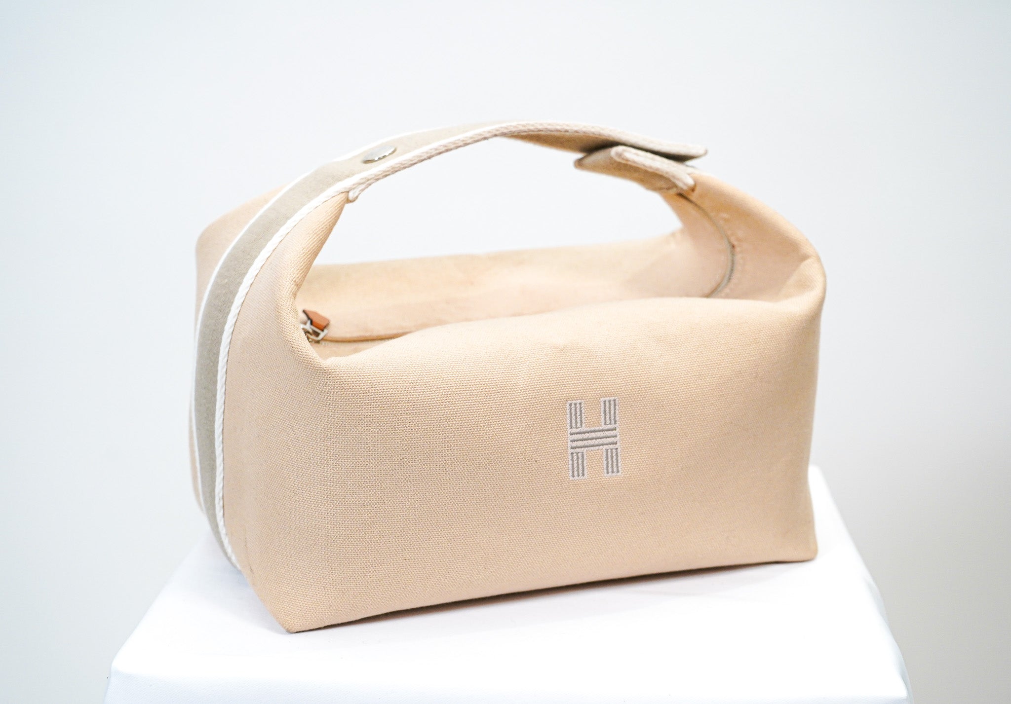Hermès Canvas Pouch (Cream)