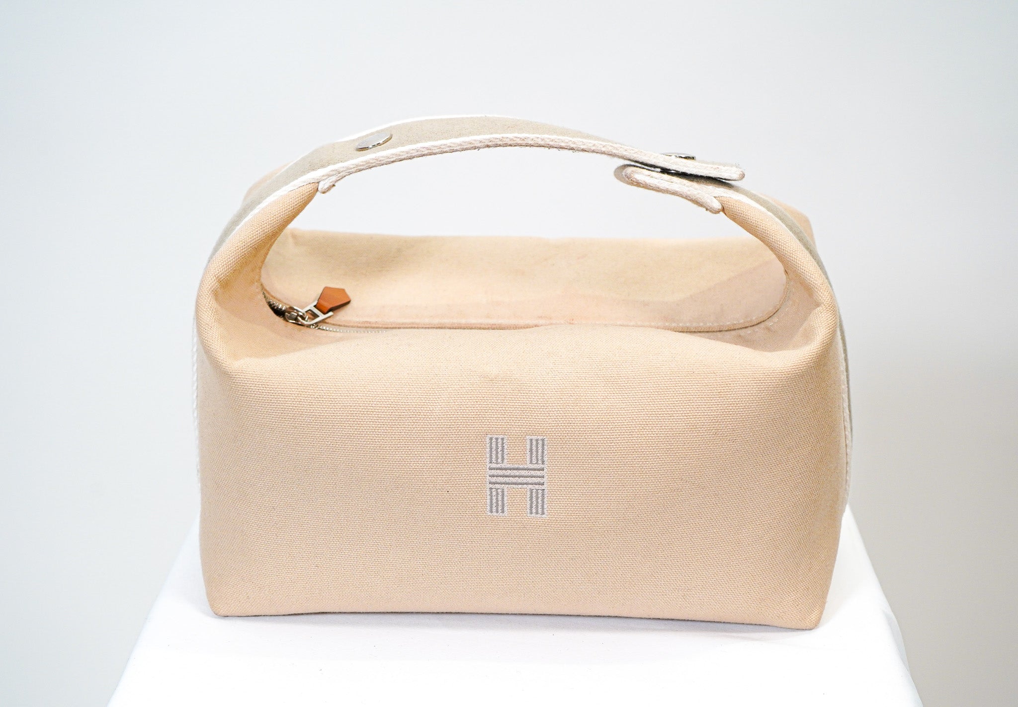 Hermès Canvas Pouch (Cream)