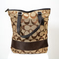 Coach Signature Jacquard Tote (Brown)